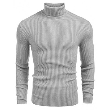 14. Coofandy Ribbed Slim Fit Knitted