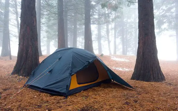 where to set up a tent