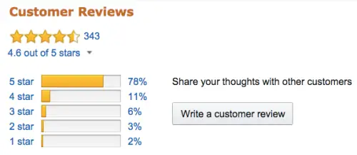 amazon star ratings