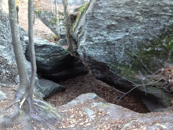 The Indian Council Caves in Connecticut
