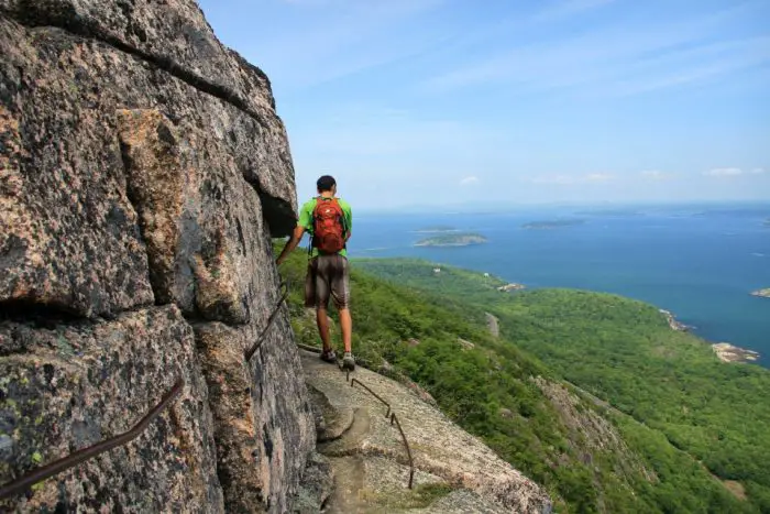 The Precipice Trail in Maine