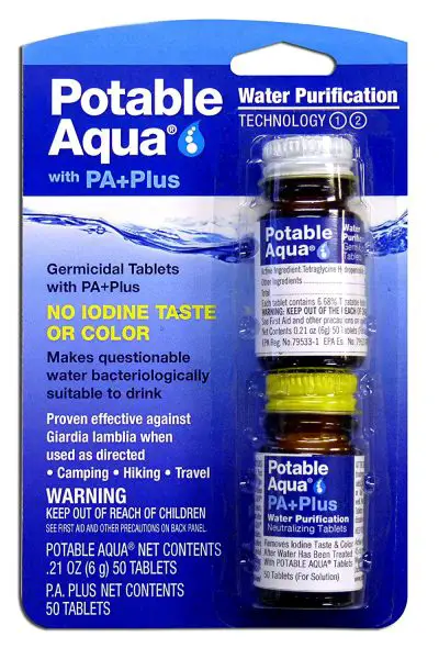 8. Potable Aqua Tablets