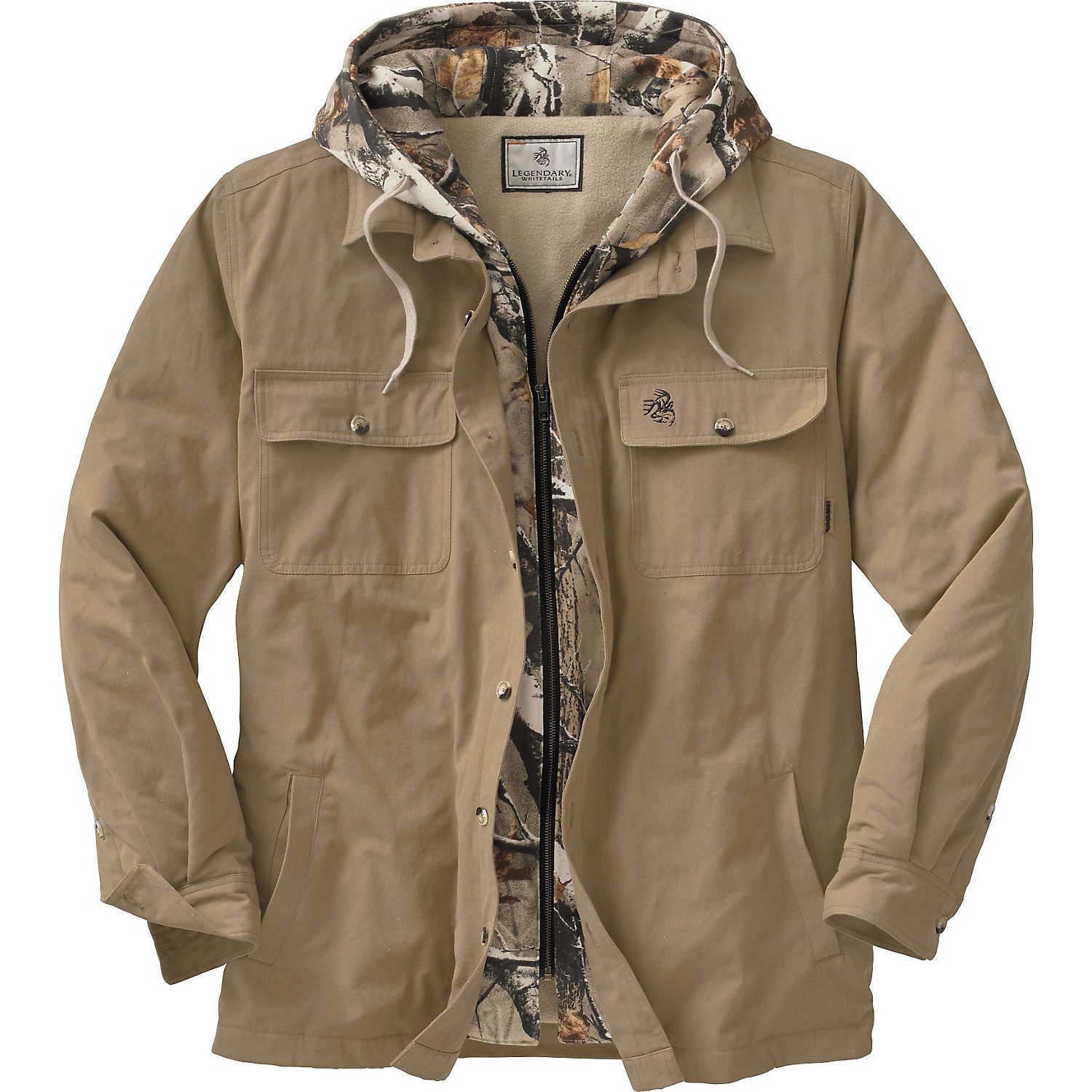 5. Legendary Whitetails Men's Voyager Hooded Shirt Jacket
