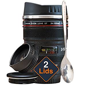6. STRATA CUPS Camera Lens Coffee Mug