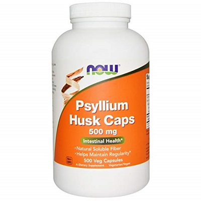 2. NOW Psyllium Husk 500 Fiber Supplements
