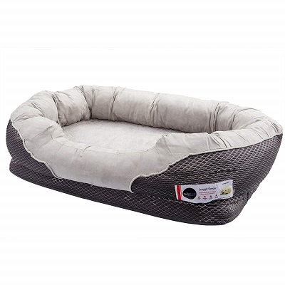 Barksbar Gray Orthopedic Pet Bed