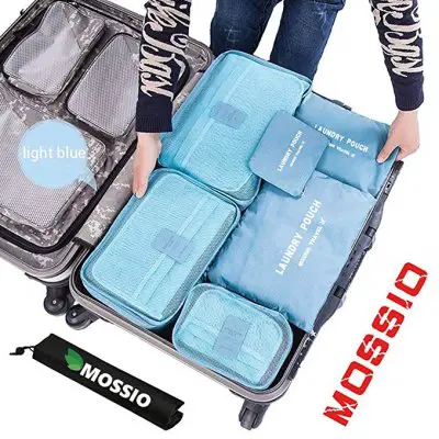 Mossio 7 Set Packing Cubes. Best Travel Organizers