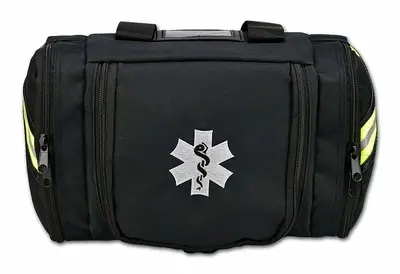 Embroidered top view of Lightning X Value Compact Medic First Responder EMT/EMS First Aid Kit