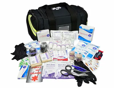 Lightning X Value Compact Medic First Responder EMT/EMS First Aid Kit with all of its supplies