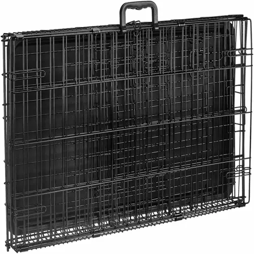 AmazonBasics Single Door & Double Door Folding Metal Dog Crate