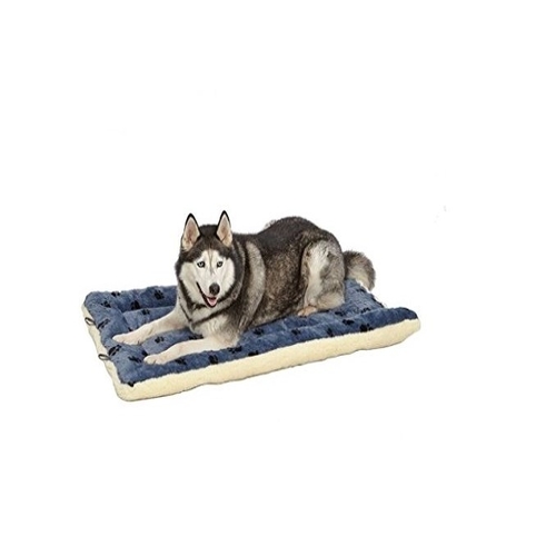 Reversible Paw Print Pet Bed