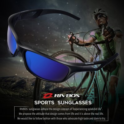 RIVBOS Polarized Sports Sunglasses