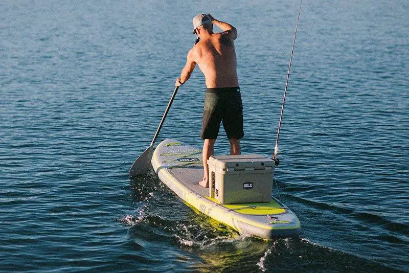 Fishing on iSUP Isle Explorer